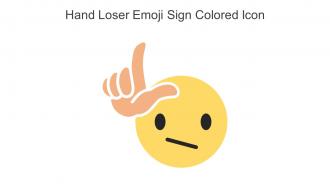 Hand Loser Emoji Sign Colored Icon In Powerpoint Pptx Png And Editable Eps Format