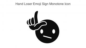 Hand Loser Emoji Sign Monotone Icon In Powerpoint Pptx Png And Editable Eps Format