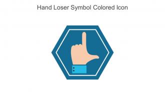Hand Loser Symbol Colored Icon In Powerpoint Pptx Png And Editable Eps Format