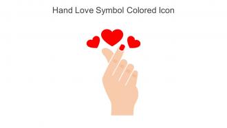 Hand Love Symbol Colored Icon In Powerpoint Pptx Png And Editable Eps Format