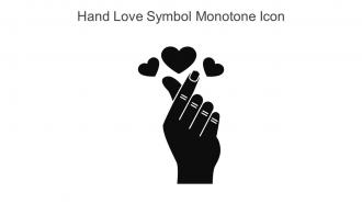 Hand Love Symbol Monotone Icon In Powerpoint Pptx Png And Editable Eps Format