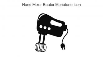 Hand Mixer Beater Monotone Icon In Powerpoint Pptx Png And Editable Eps Format