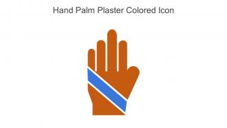 Hand Palm Plaster Colored Icon In Powerpoint Pptx Png And Editable Eps Format