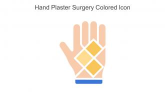 Hand Plaster Surgery Colored Icon In Powerpoint Pptx Png And Editable Eps Format