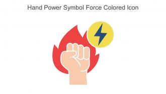 Hand Power Symbol Force Colored Icon In Powerpoint Pptx Png And Editable Eps Format