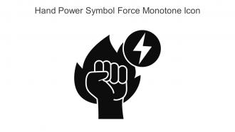 Hand Power Symbol Force Monotone Icon In Powerpoint Pptx Png And Editable Eps Format