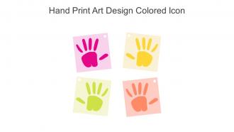 Hand Print Art Design Colored Icon In Powerpoint Pptx Png And Editable Eps Format