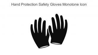 Hand Protection Safety Gloves Monotone Icon In Powerpoint Pptx Png And Editable Eps Format