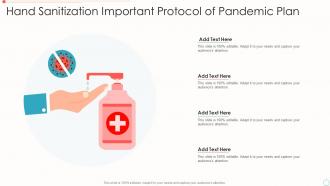 Hand Sanitization Important Protocol Of Pandemic Plan