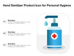 Hand sanitizer product icon for personal hygiene