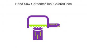 Hand Saw Carpenter Tool Colored Icon In Powerpoint Pptx Png And Editable Eps Format