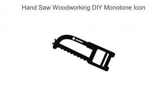 Hand Saw Woodworking DIY Monotone Icon In Powerpoint Pptx Png And Editable Eps Format