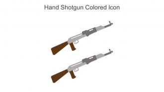 Hand Shotgun Colored Icon In Powerpoint Pptx Png And Editable Eps Format