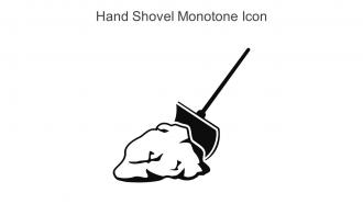 Hand Shovel Monotone Icon In Powerpoint Pptx Png And Editable Eps Format