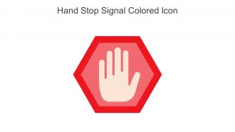 Hand Stop Signal Colored Icon In Powerpoint Pptx Png And Editable Eps Format