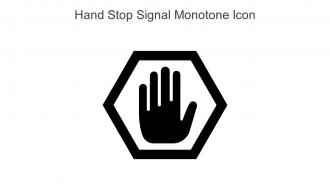Hand Stop Signal Monotone Icon In Powerpoint Pptx Png And Editable Eps Format