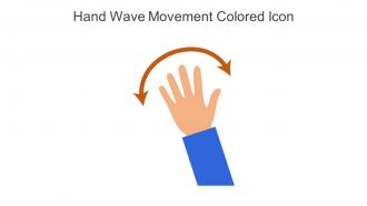 Hand Wave Movement Colored Icon In Powerpoint Pptx Png And Editable Eps Format