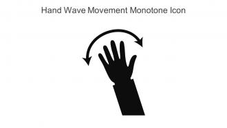 Hand Wave Movement Monotone Icon In Powerpoint Pptx Png And Editable Eps Format