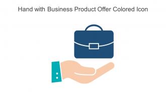 Hand With Business Product Offer Colored Icon In Powerpoint Pptx Png And Editable Eps Format