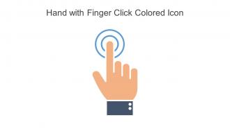 Hand With Finger Click Colored Icon In Powerpoint Pptx Png And Editable Eps Format
