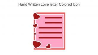 Hand Written Love Letter Colored Icon In Powerpoint Pptx Png And Editable Eps Format