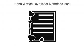 Hand Written Love Letter Monotone Icon In Powerpoint Pptx Png And Editable Eps Format