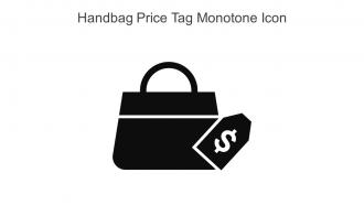 Handbag Price Tag Monotone Icon In Powerpoint Pptx Png And Editable Eps Format
