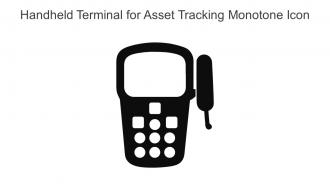 Handheld Terminal For Asset Tracking Monotone Icon In Powerpoint Pptx Png And Editable Eps Format
