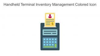 Handheld Terminal Inventory Management Colored Icon In Powerpoint Pptx Png And Editable Eps Format