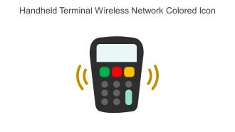 Handheld Terminal Wireless Network Colored Icon In Powerpoint Pptx Png And Editable Eps Format