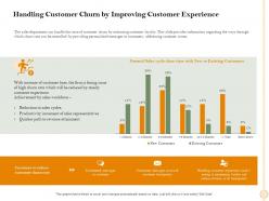 Handling customer churn by improving customer experience churn ppt powerpoint presentation file