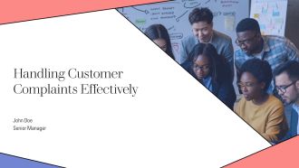 Handling Customer Complaints Effectively PPT Example AT