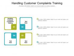 Handling customer complaints training ppt powerpoint presentation layouts example cpb
