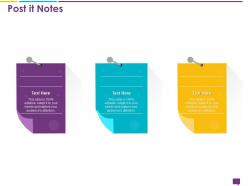 Handling customer queries post it notes editable audience ppt powerpoint styles