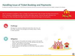 Handling issue of ticket booking and payments rides ppt powerpoint presentation file skills