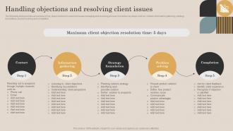 Handling Objections And Resolving Client Issues Continuous Improvement Plan For Sales Growth