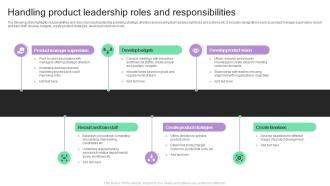 Handling Product Leadership Roles And Responsibilities