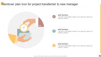 Handover Plan Icon For Project Transferred To New Manager