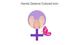 Hands Gesture Colored Icon In Powerpoint Pptx Png And Editable Eps Format