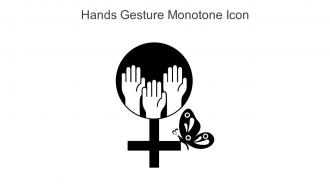 Hands Gesture Monotone Icon In Powerpoint Pptx Png And Editable Eps Format