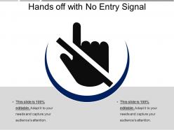 Hands off with no entry signal