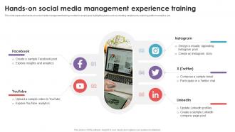 Hands On Social Media Management Experience Training Social Media Management DTE SS