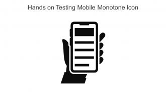 Hands On Testing Mobile Monotone Icon In Powerpoint Pptx Png And Editable Eps Format