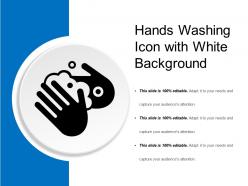 Hands Washing Icon With White Background