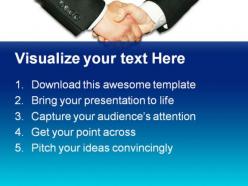 Handshake02 business powerpoint templates and powerpoint backgrounds 0511