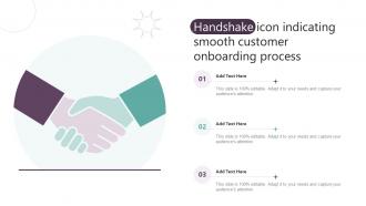 Handshake Icon Indicating Smooth Customer Onboarding Process