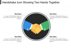 Handshake Icon Showing Two Hands Together