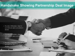 Handshake Showing Partnership Deal Image