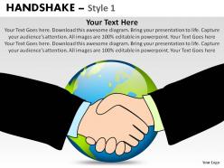 Handshake style 1 powerpoint slides