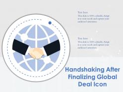 Handshaking After Finalizing Global Deal Icon